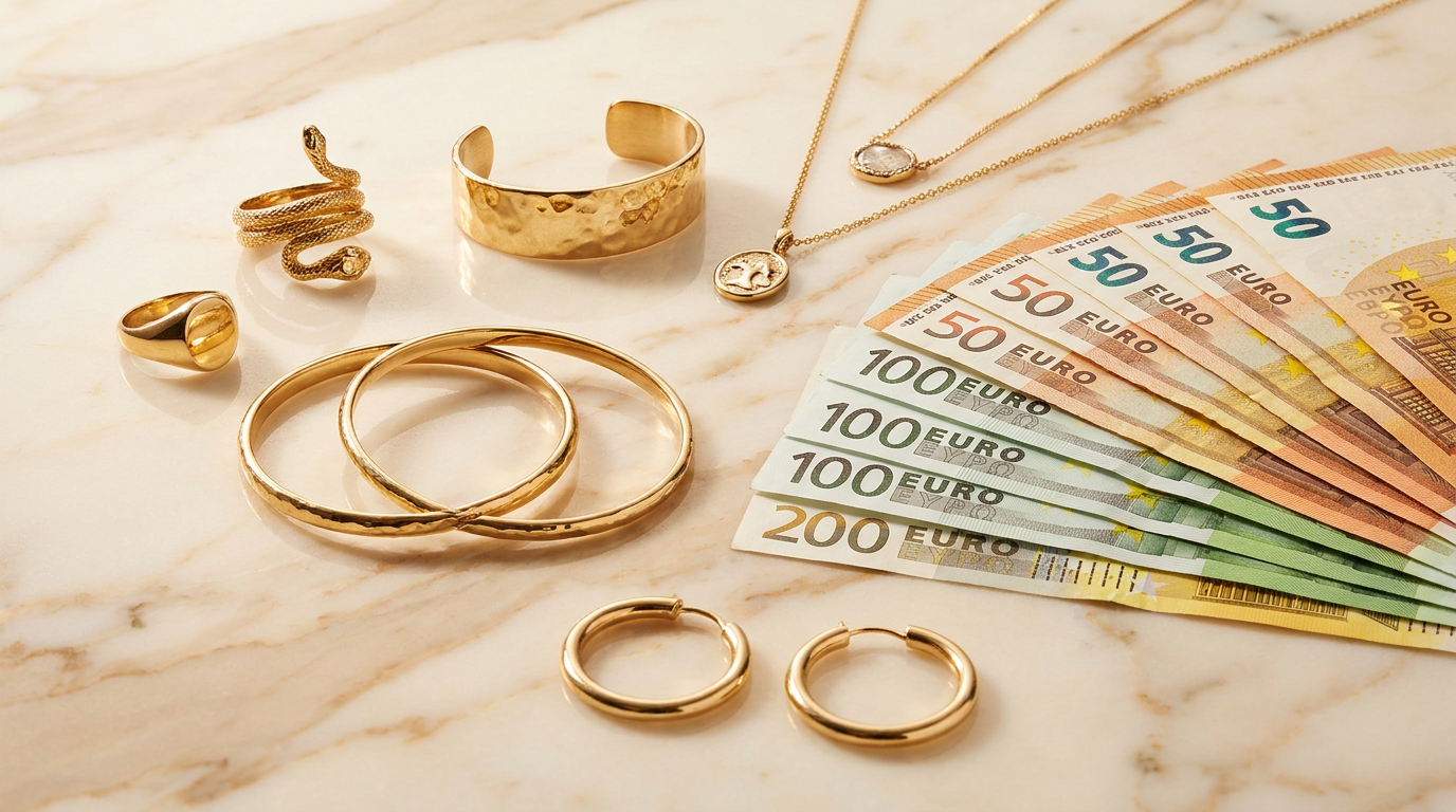 Schmuck, Goldbarren und Münzen – Gold verkaufen Berlin